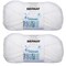Multipack of 2 - Bernat Baby Sport Big Ball Yarn - Sparkle-White Sparkle